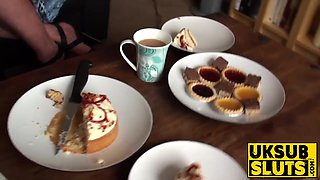 UKSubSluts.com - Delectable mature sub pleases young guy and plays with him with fun
