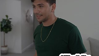 Stepbro nailed two exciting large-breasted teenagers