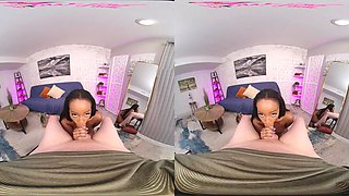 Naughty ebony whore emotional VR adult clip