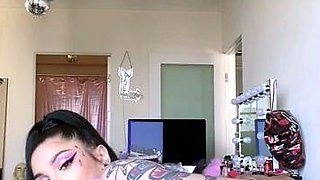 Brunette slut gives a great pov amateur blowjob