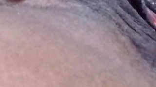 Rubbing My Clit Threw My Knickers Fingering My Hairy Pussy
