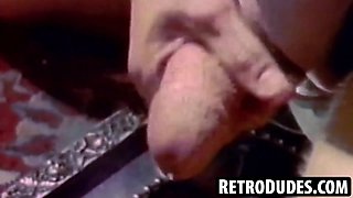 RetroDudes.com - Lean mustached Anthony Lee takes a hard oral and anal hammering