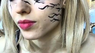 Big boobs milf masturbates with her dildo