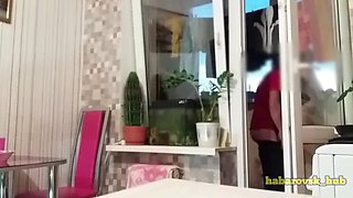 Hotwife Cheats on Husband with Friend While He's in the Shower - Hidden Camera Creampie
