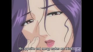 Japanese Step-Family Taboo: Son Gets Lucky with Mom and Sis in Hentai Anime