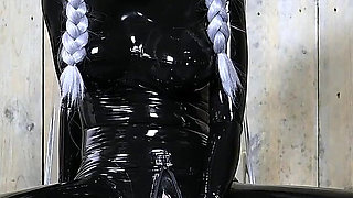 Big Boob Catsuit and a Magic Wand