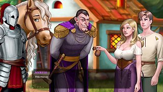 Animated porn game featuring big boobs and playful adventures