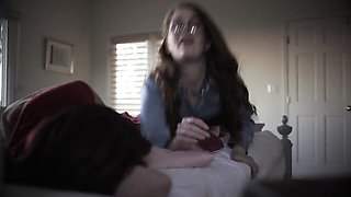 Seductive Madi and Evelyn's small tits sex
