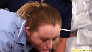Nurses Blowing Cfnm Cock In Group Domination