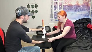 Animour Sex Machine Thrusting Dildo Unboxing And Masturbation With Sophia And Jasper With Sin Spice