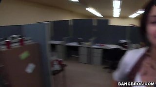 Dirty mingle in the office scene