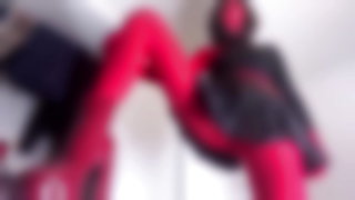 Red tights full body encasement teaser