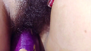 By Inserting Brinjal and Fingering, I Extracted Water From Bhabhi's Pussy