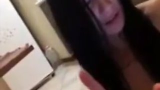 Drunk Girl Eats Friends Pussy On The Kitchen Floor On Periscope