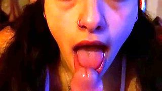 Hot Brunette Girlfriend POV Blowjob