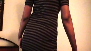 Real amateur African BBW on fake casting