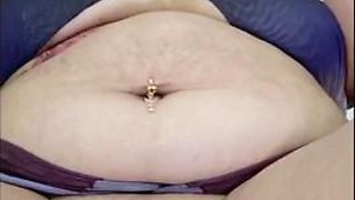 My new dress reveals my belly and pussy