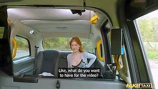 Fake Taxi - Petite Redhead Squirts on Huge German Cock in Public Car Fuck