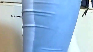 Cameltoe MILF Dances, Teases & Pees in Her Jeans - Wet Fetish Fantasy 335