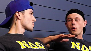 Athletic stud analriding by lovers cock