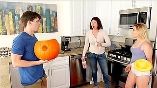 Brother secretly fuck sister behind mom
