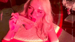 Amber creates a comfy spot for a night of solo fun