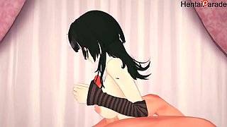Shiori Novella receives creampie in uncensored Vtuber anime hentai
