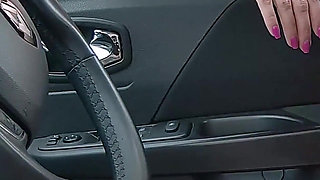 A Girl Caught Me Jerking off in the Car and Help Me Cum 4K. Ep 22204