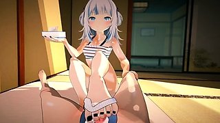 Hentai chick enjoys anal sex at the gym