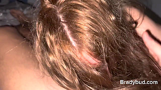 Blonde Babe Getting Her Mouth Full and Pussy Drilled by My Big Cock