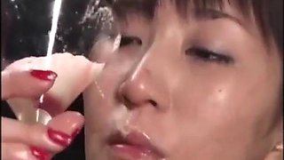 Japanese girls extreme Cum play - Japanese Bukkake Orgy