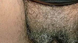 In the Bathroom Shaking My Hairy Pussy