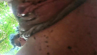 Dirty Pussy in the Forest Extreme Close up