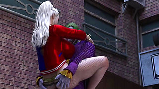 The Joker Fucks Harley Quinn in Dirty Alley Way