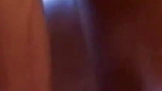 Horny chick loves anal masturbation in the bathroom