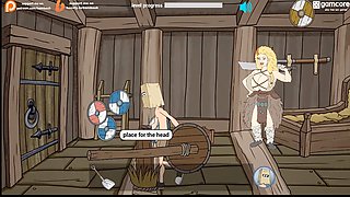 Fit anime girl Misskitty2k dives into a wild cartoon adventure in Assgard