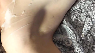 Skinny Girl All Holes Filled at Our Bukkake Party