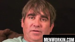 Tough fellow gets bare and milks to ejaculation