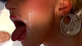 Blonde Bombshell Mina Thompson Sucks and Fucks Wild