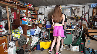 Sex in the Neighbor's Workshop!!