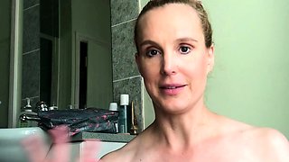 Amateur Milf masturbates sucks and fucks with cumshot