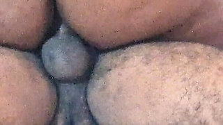 Anal Creampie _ Naughty Believer with a Big Ass Sitting on the Pastor Until His Ass Is Full of Cum