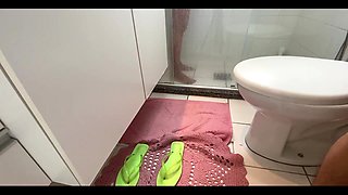 Foot Slave Stepped After Take Shower Ep 2