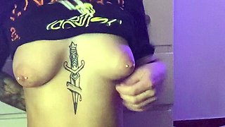 Small titted brunette amateur anal nailed at home