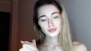 Blonde teen Sierras first erotic masturbation video