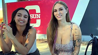 Hailey Rose & Angel Youngs Horny Threesome