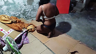 Big Ass bhabhi Changing her cloth and boy watchig on her bhabhi caught him and punish him with fucking