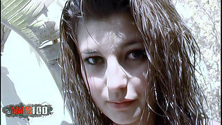 Carla, a Super Young French Girl with a Perfect Body, Gets Wet and Naked