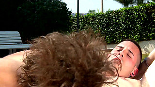 Petite fucking pussy fingering in the garden