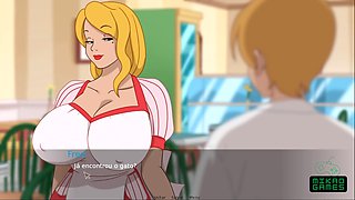 Secret building episode featuring a curvy housewife and her friends' wives in a wild adult cartoon adventure